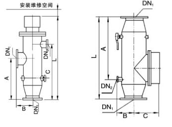 西门机械SEMEM HSCD(P)型多功能电子水处理器 外形尺寸