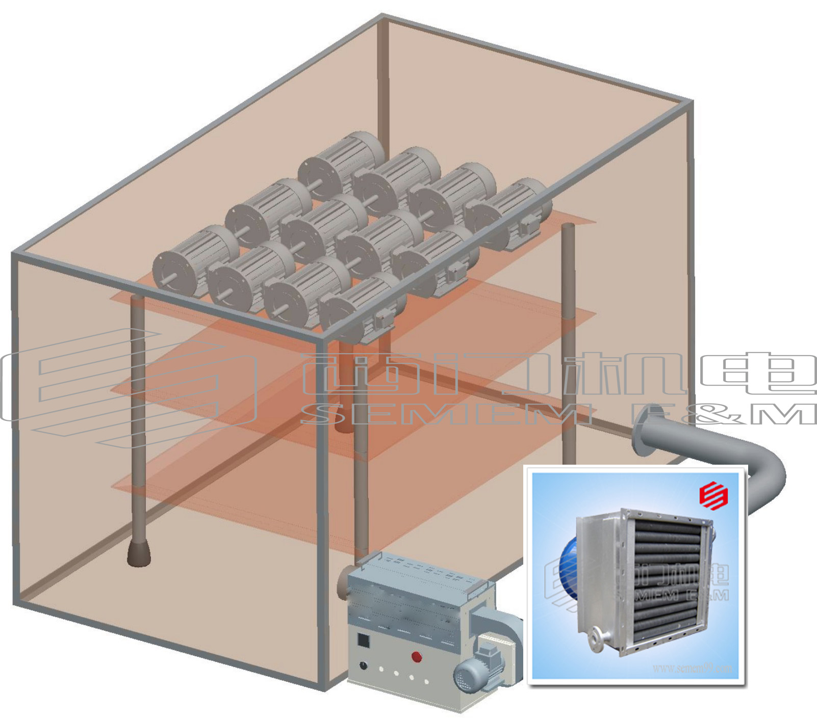 工业高温度暖风机应用新选择