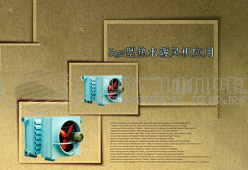 5gs型热水暖风机应用